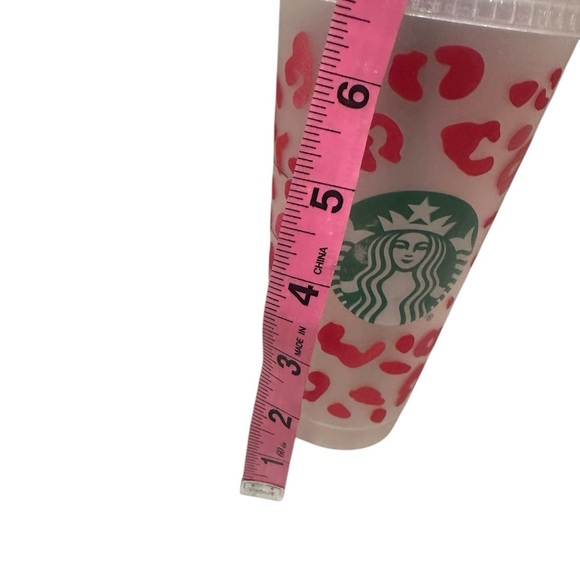 Starbucks Grande Pink Cheetah Cold Cup - Picture 2 of 4